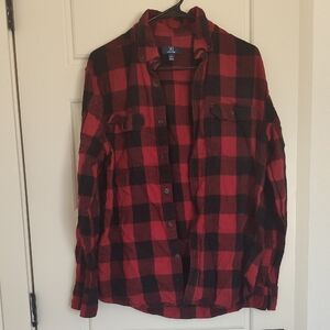George Red and Black Plaid Shirt